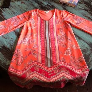 Very bright colorful dress